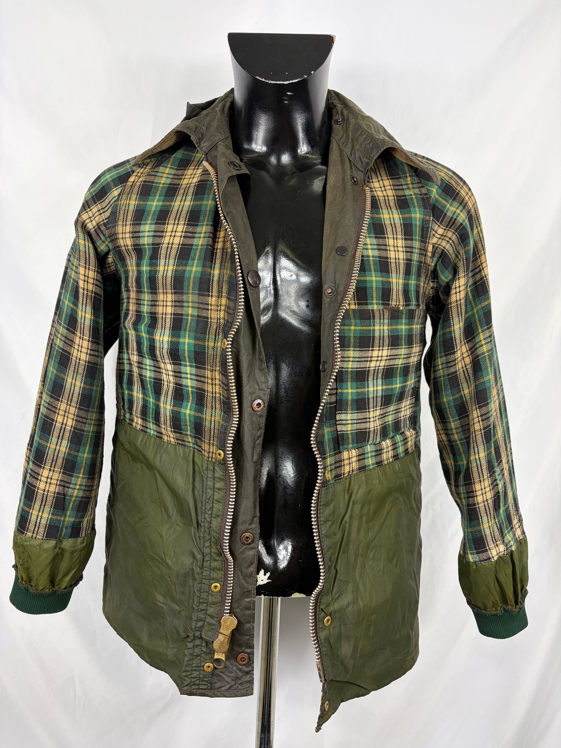 RARO Barbour Bedale verde cerato C32/81 CM  Bedale C32 four pockets Waxed Jacket size XXXSMALL - Shop In London