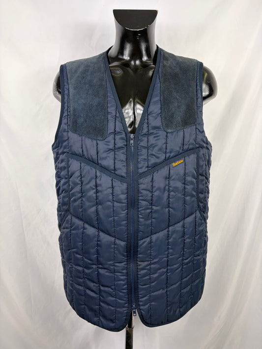 Gilet Barbour Uomo vintage Blu da caccia Large - Man Navy Vintage Waistcoat size L