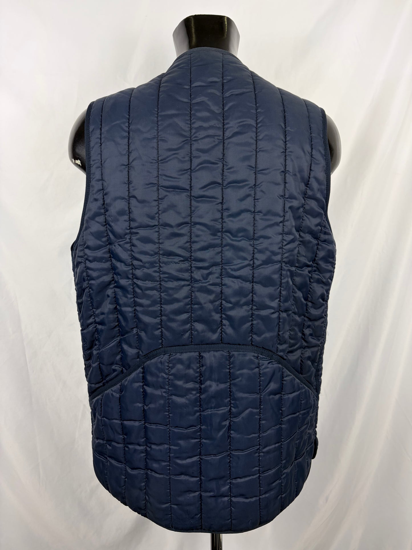 Gilet Barbour Uomo vintage Blu da caccia Large - Man Navy Vintage Waistcoat size L - Shop In London