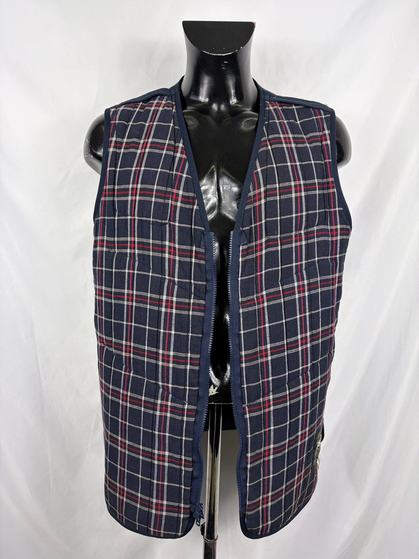Gilet Barbour Uomo vintage Blu da caccia Large - Man Navy Vintage Waistcoat size L - Shop In London