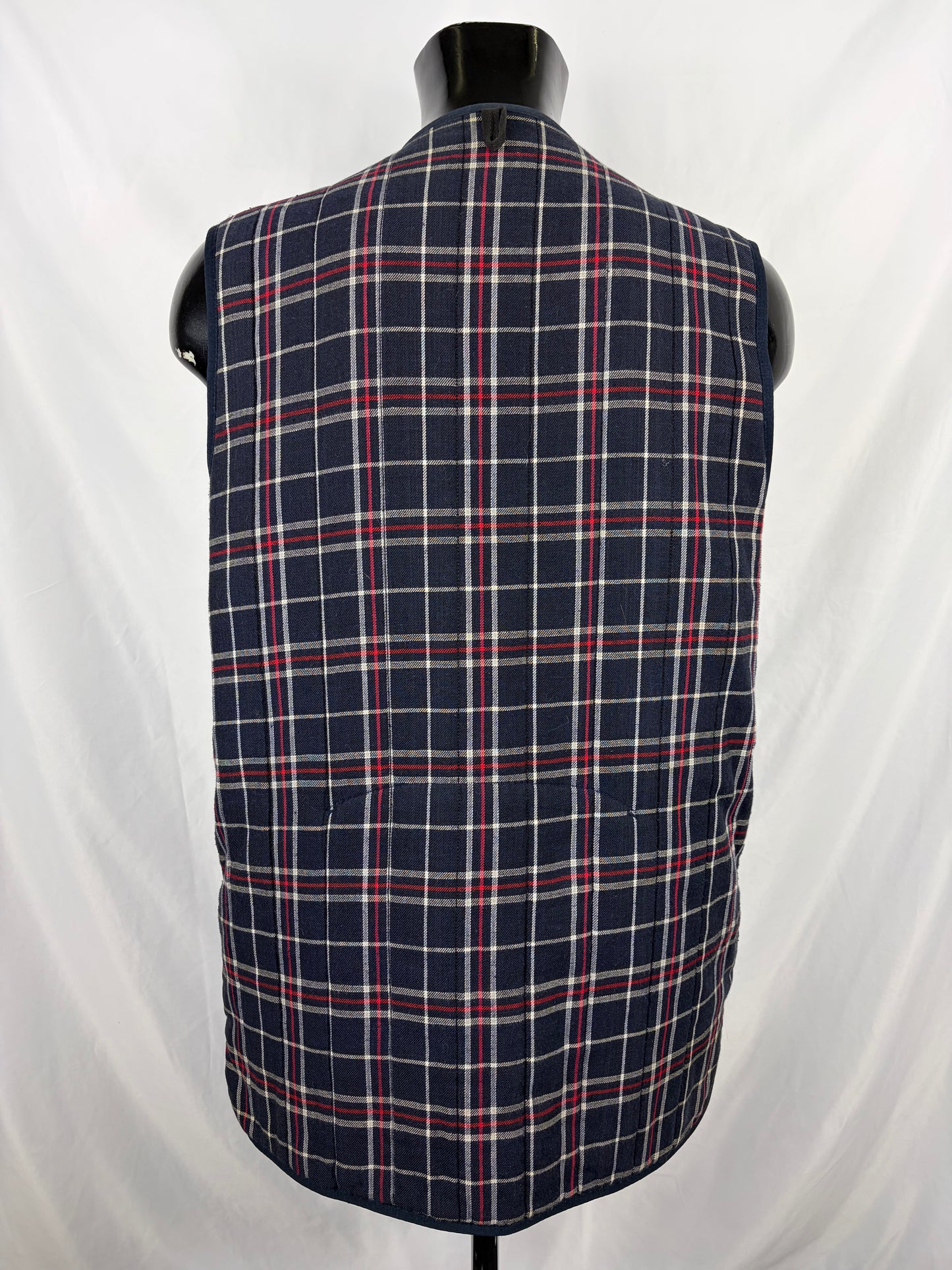 Gilet Barbour Uomo vintage Blu da caccia Large - Man Navy Vintage Waistcoat size L - Shop In London
