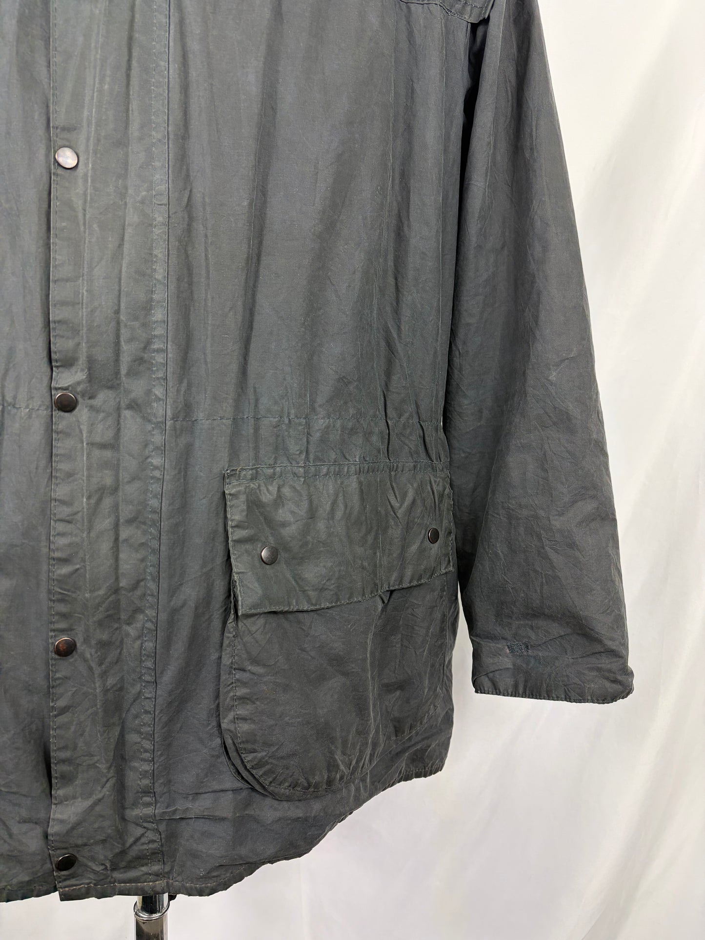 Barbour Durham blu cerato con cappuccio C36/91 cm Navy Hooded waxed Vintage Durham Small - Shop In London
