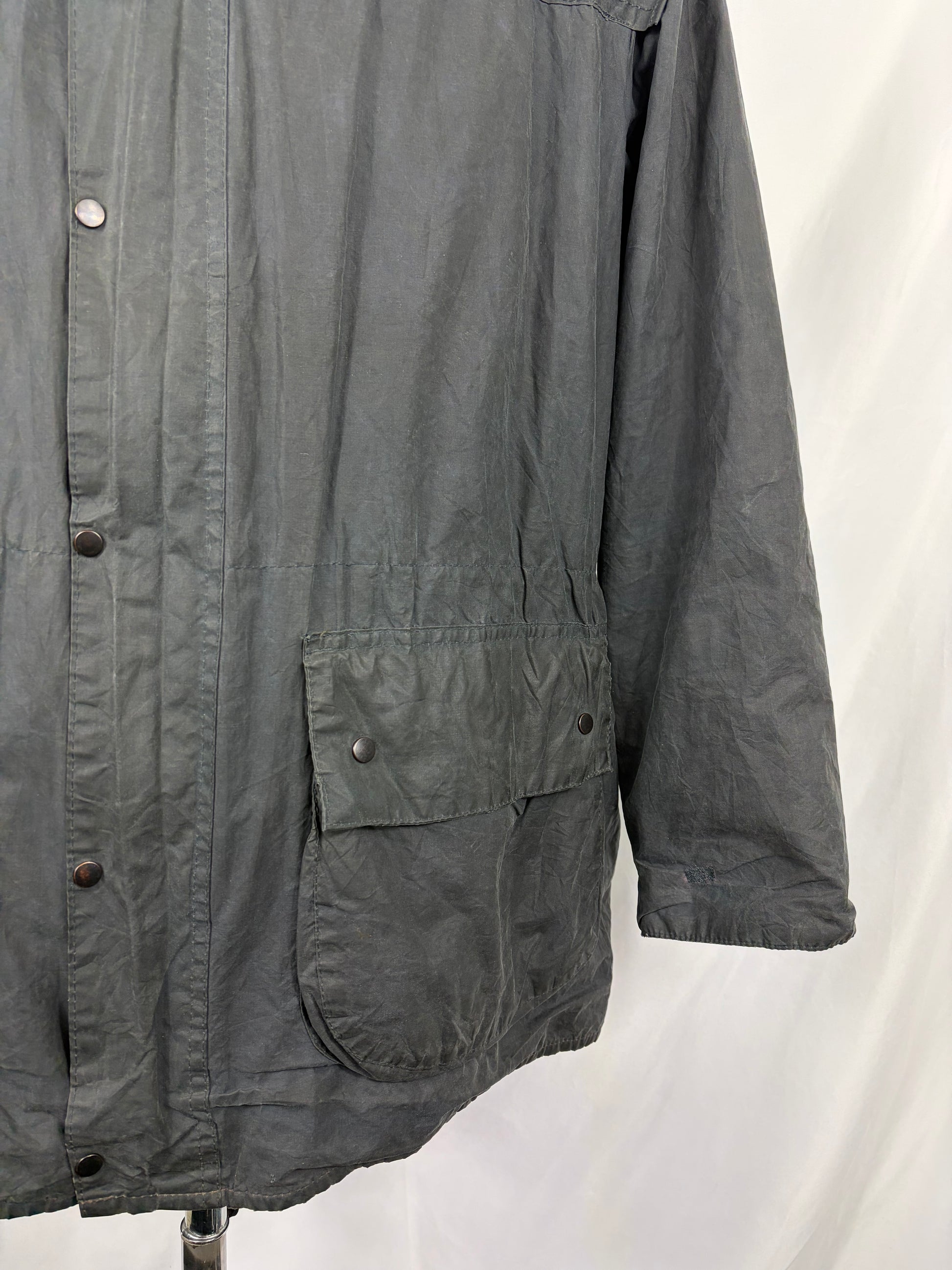 Barbour Durham blu cerato con cappuccio C36/91 cm Navy Hooded waxed Vintage Durham Small - Shop In London