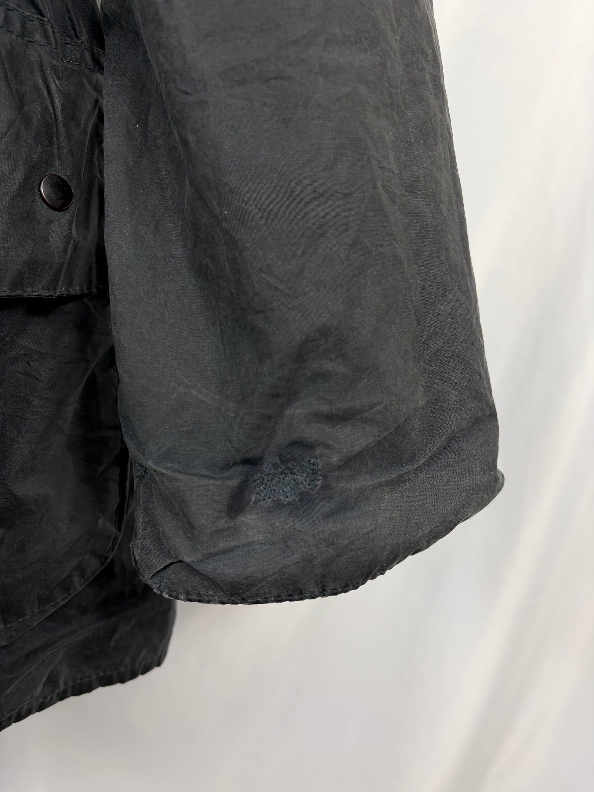 Barbour Durham blu cerato con cappuccio C36/91 cm Navy Hooded waxed Vintage Durham Small - Shop In London