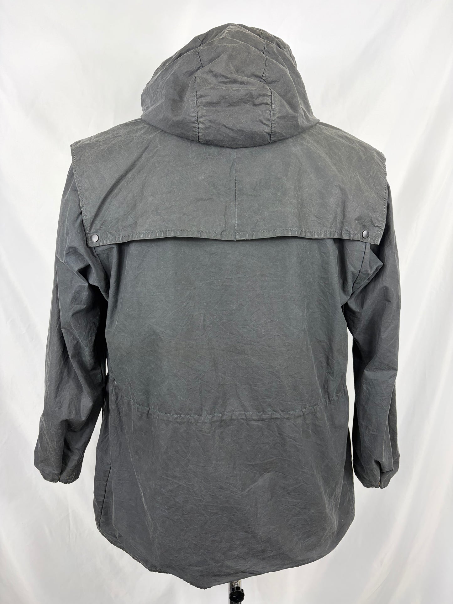 Barbour Durham blu cerato con cappuccio C36/91 cm Navy Hooded waxed Vintage Durham Small - Shop In London