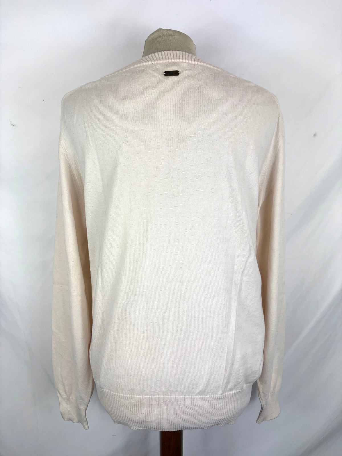 Maglione Barbour da donna in cotone bianco uk14 -  Lady White Cotton jumper Size uk14