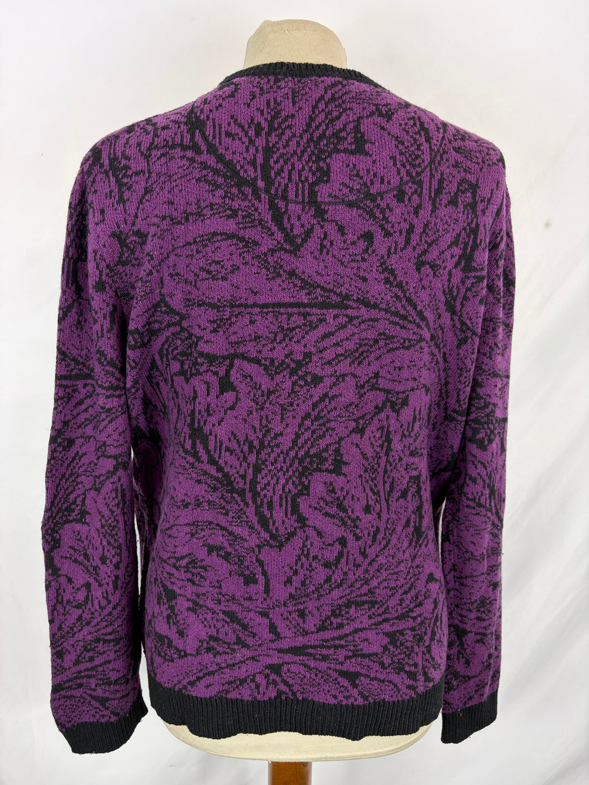 Maglione Barbour Morris  da donna in lana viola uk10 -  Lady Purple wool jumper Size uk10