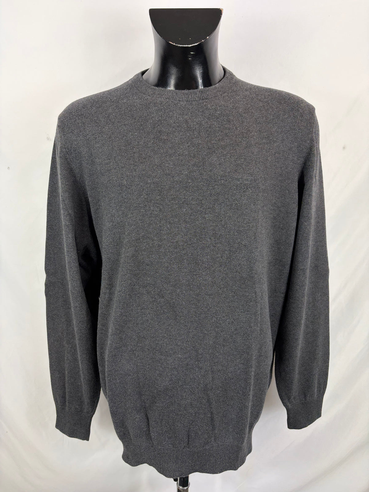Maglione Barbour in cotone da uomo Grigio taglia XXL