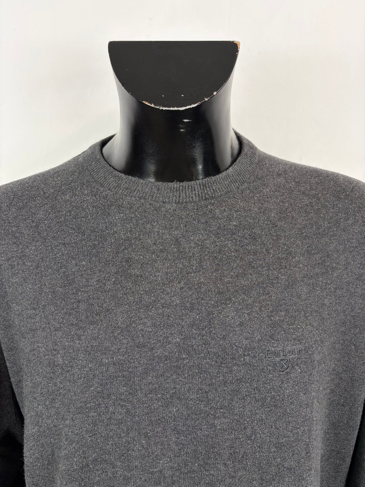 Maglione Barbour in cotone da uomo Grigio taglia XXL