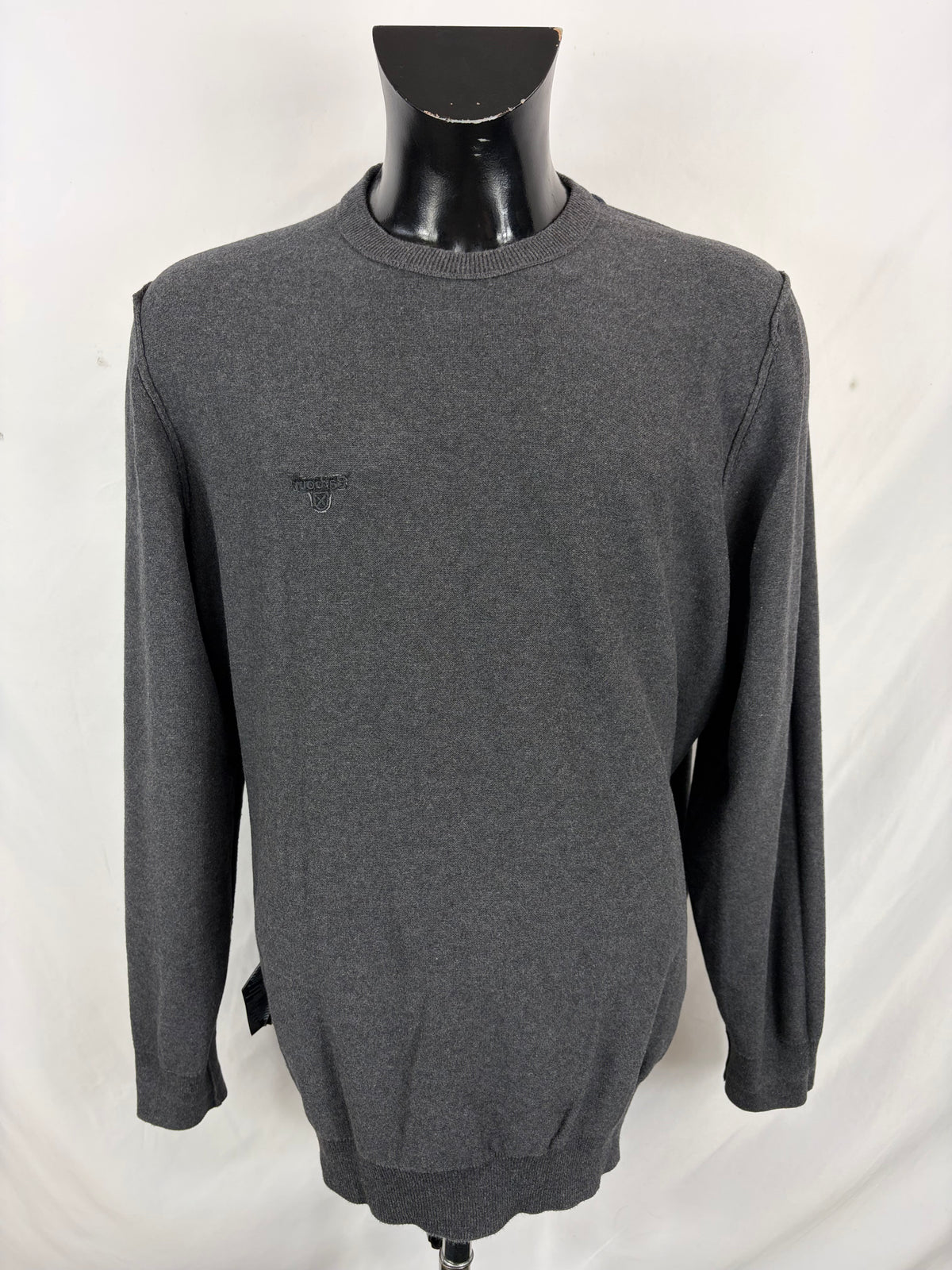 Maglione Barbour in cotone da uomo Grigio taglia XXL