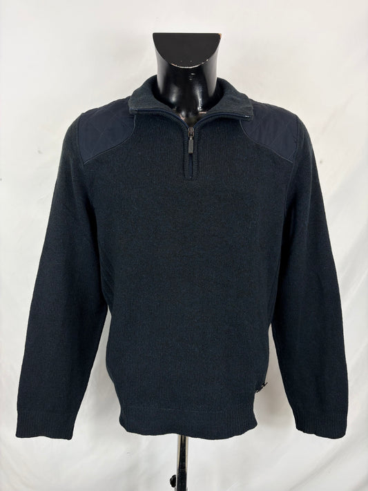 Maglione Barbour in lana da uomo blu taglia Medium
