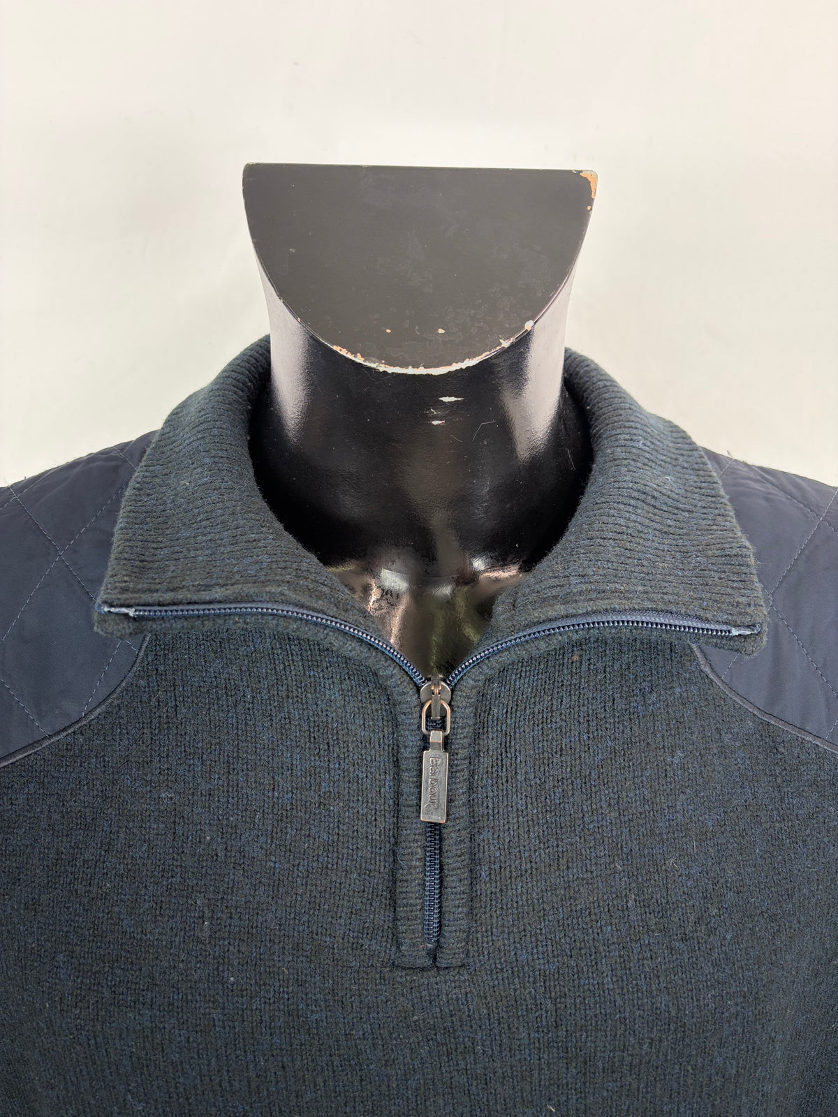 Maglione Barbour in lana da uomo blu taglia Medium