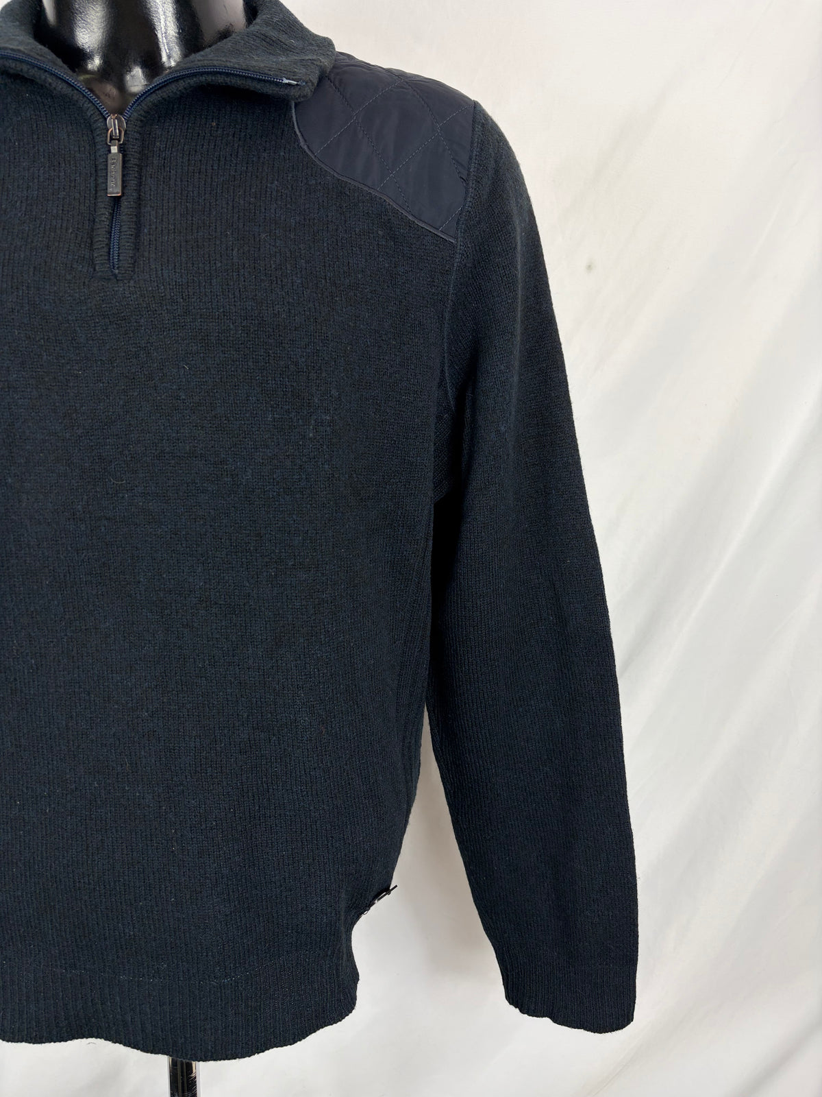Maglione Barbour in lana da uomo blu taglia Medium