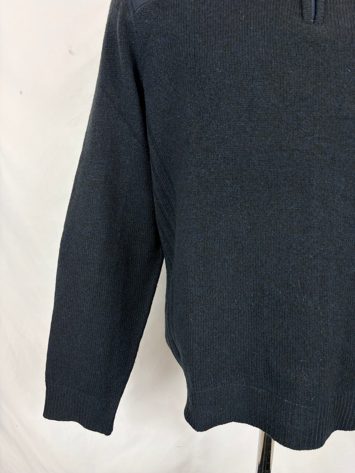 Maglione Barbour in lana da uomo blu taglia Medium