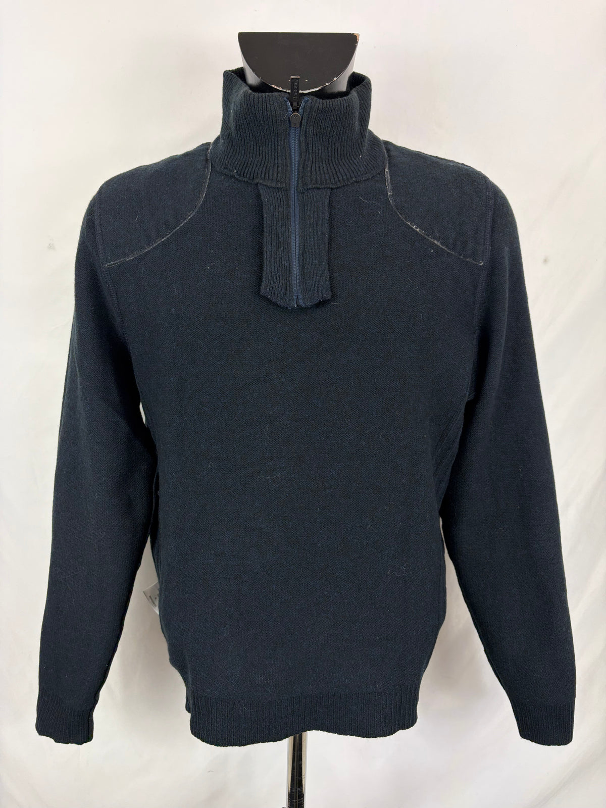 Maglione Barbour in lana da uomo blu taglia Medium