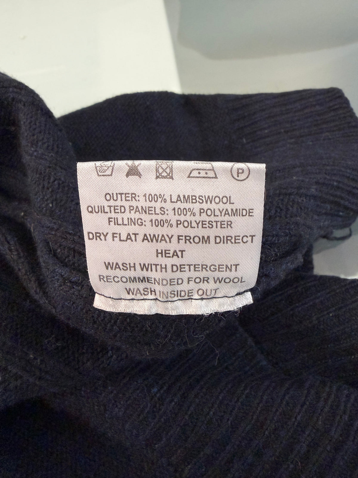 Maglione Barbour in lana da uomo blu taglia Medium
