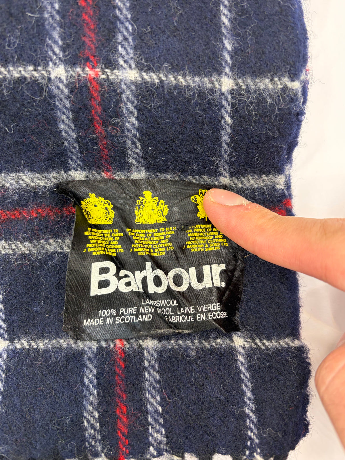 Sciarpa Barbour in lana