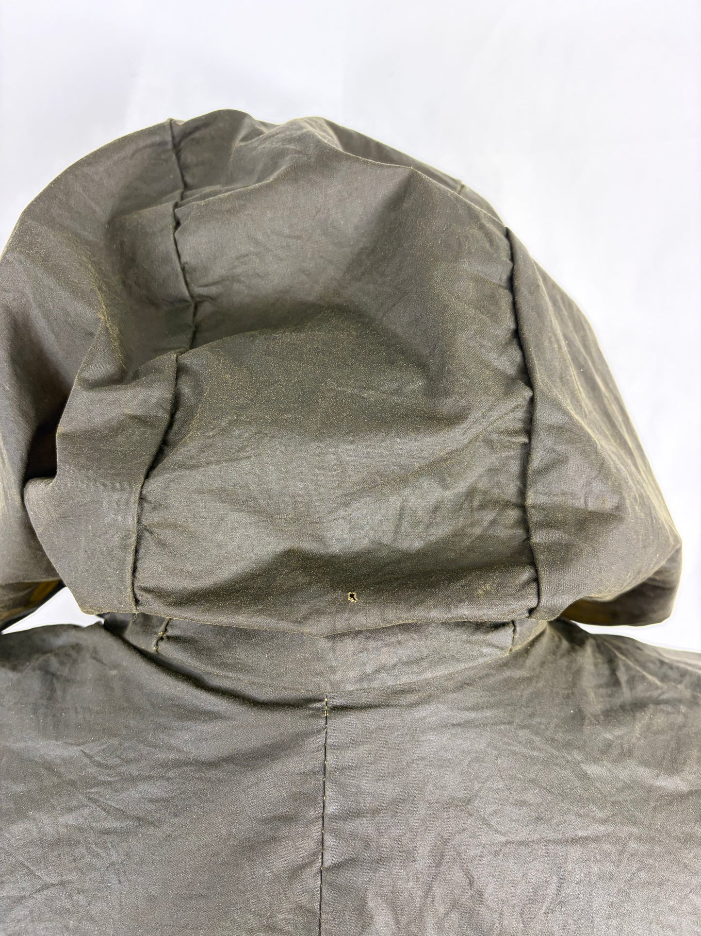 RARO Barbour Durham verde unlined con cappuccio C38/97 cm Green Hooded waxed Durham Medium - Shop In London