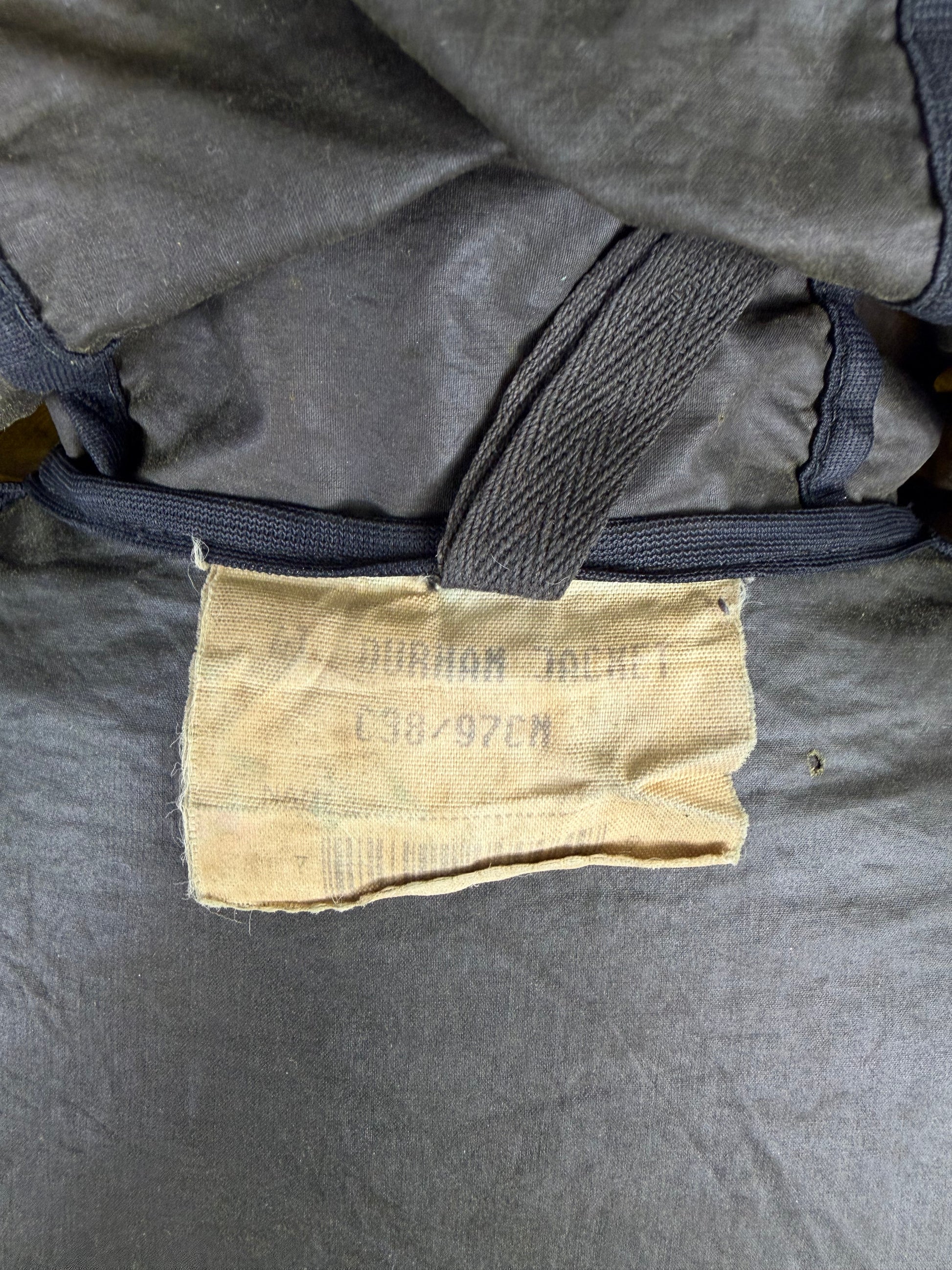 RARO Barbour Durham verde unlined con cappuccio C38/97 cm Green Hooded waxed Durham Medium - Shop In London