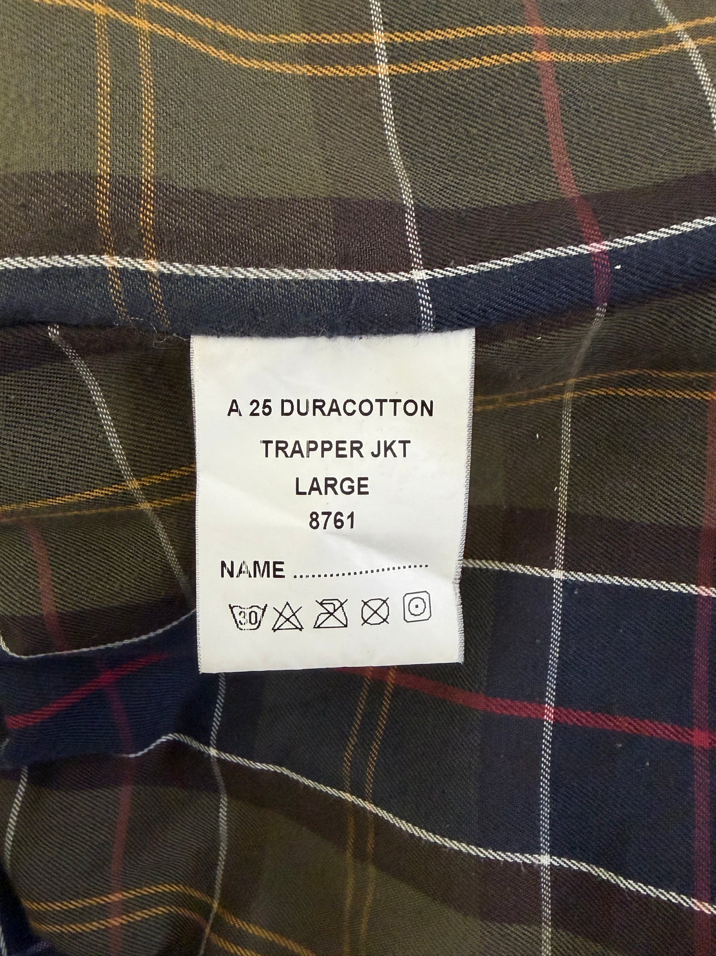 Giacca Barbour Parka Duracotton Marrone Large - Brown Duracotton Parka Size Large