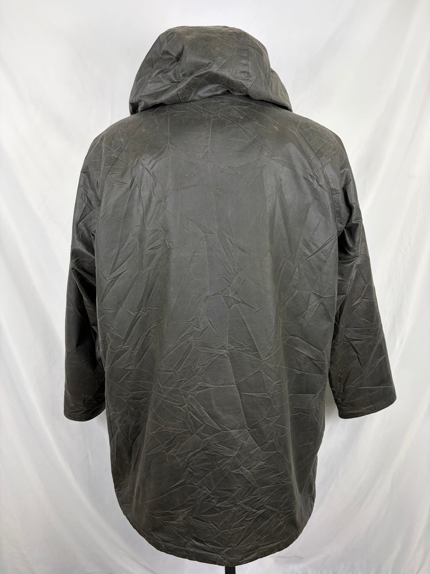 Parka Barbour verde invernale con cappuccio Medium- Man Wax Olive parka groove jacket size Medium
