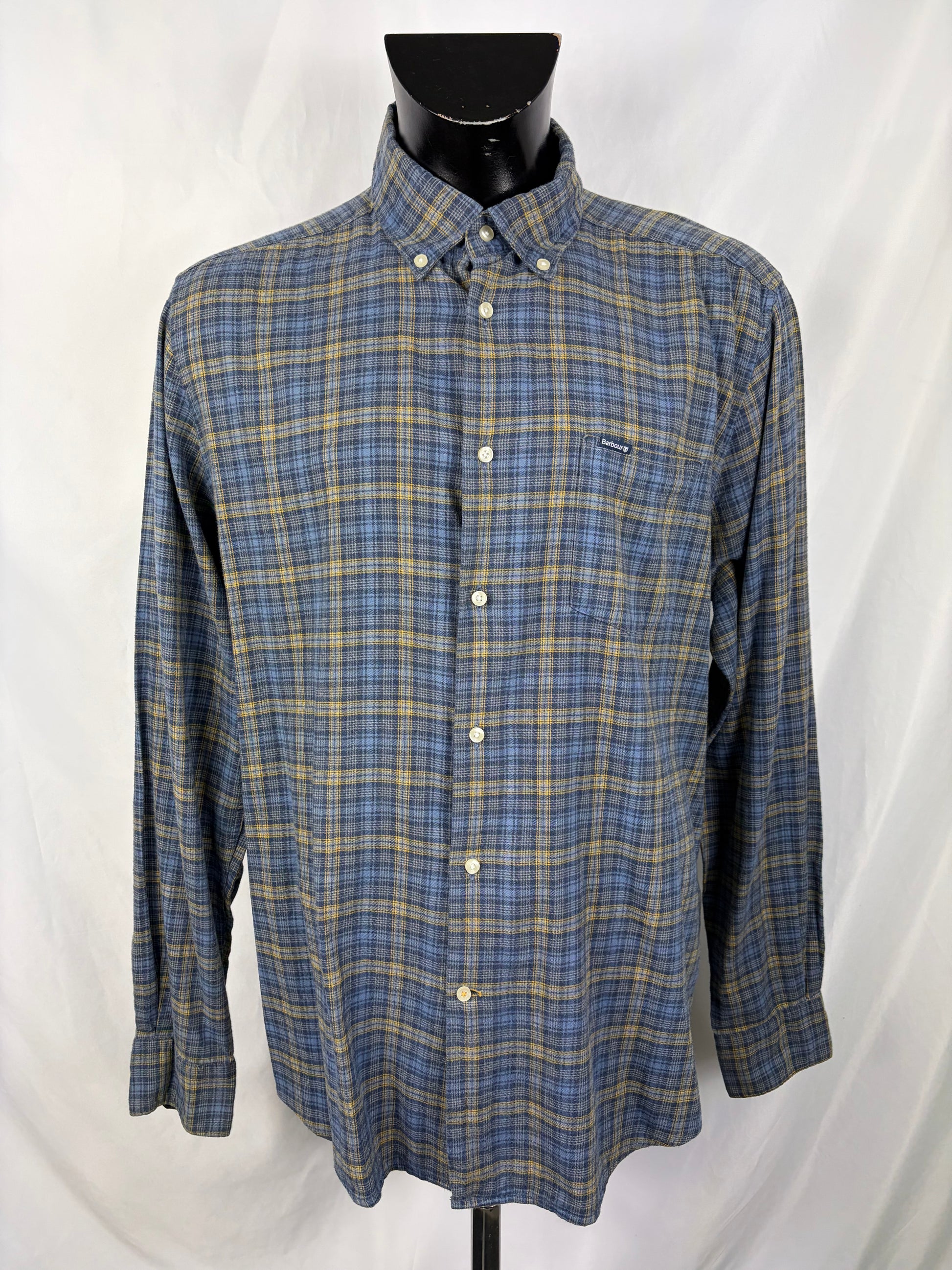 Camicia Barbour da uomo in tartan in cotone taglia Large - Shop In London