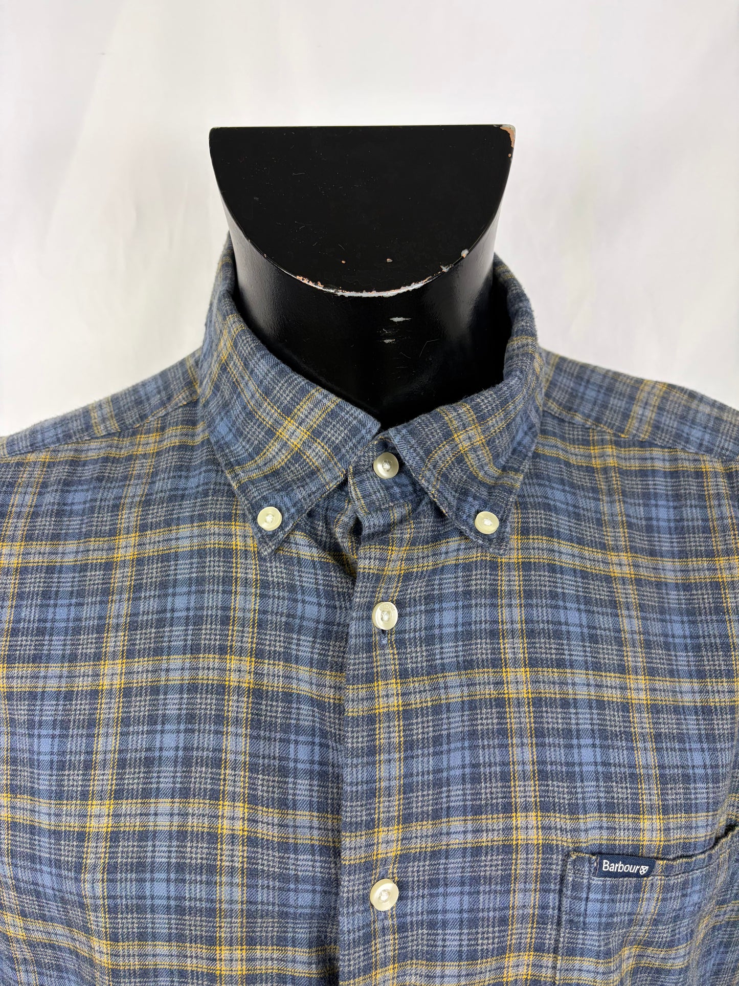 Camicia Barbour da uomo in tartan in cotone taglia Large - Shop In London