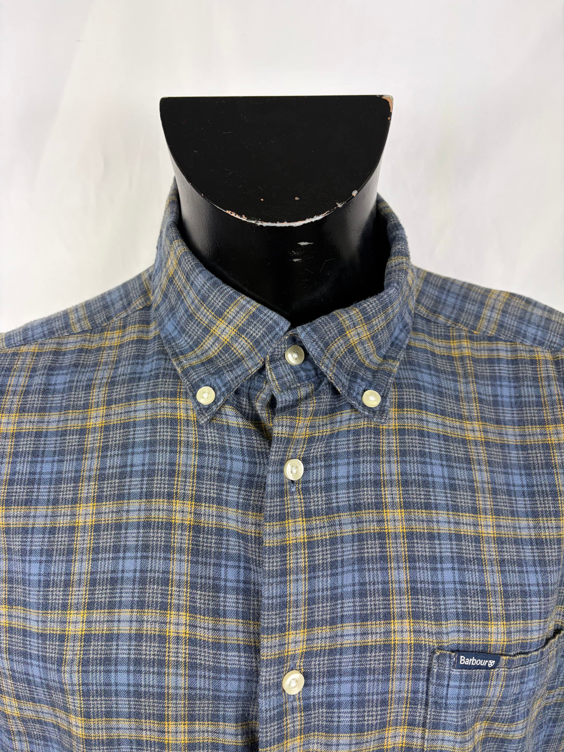 Camicia Barbour da uomo in tartan in cotone taglia Large - Shop In London