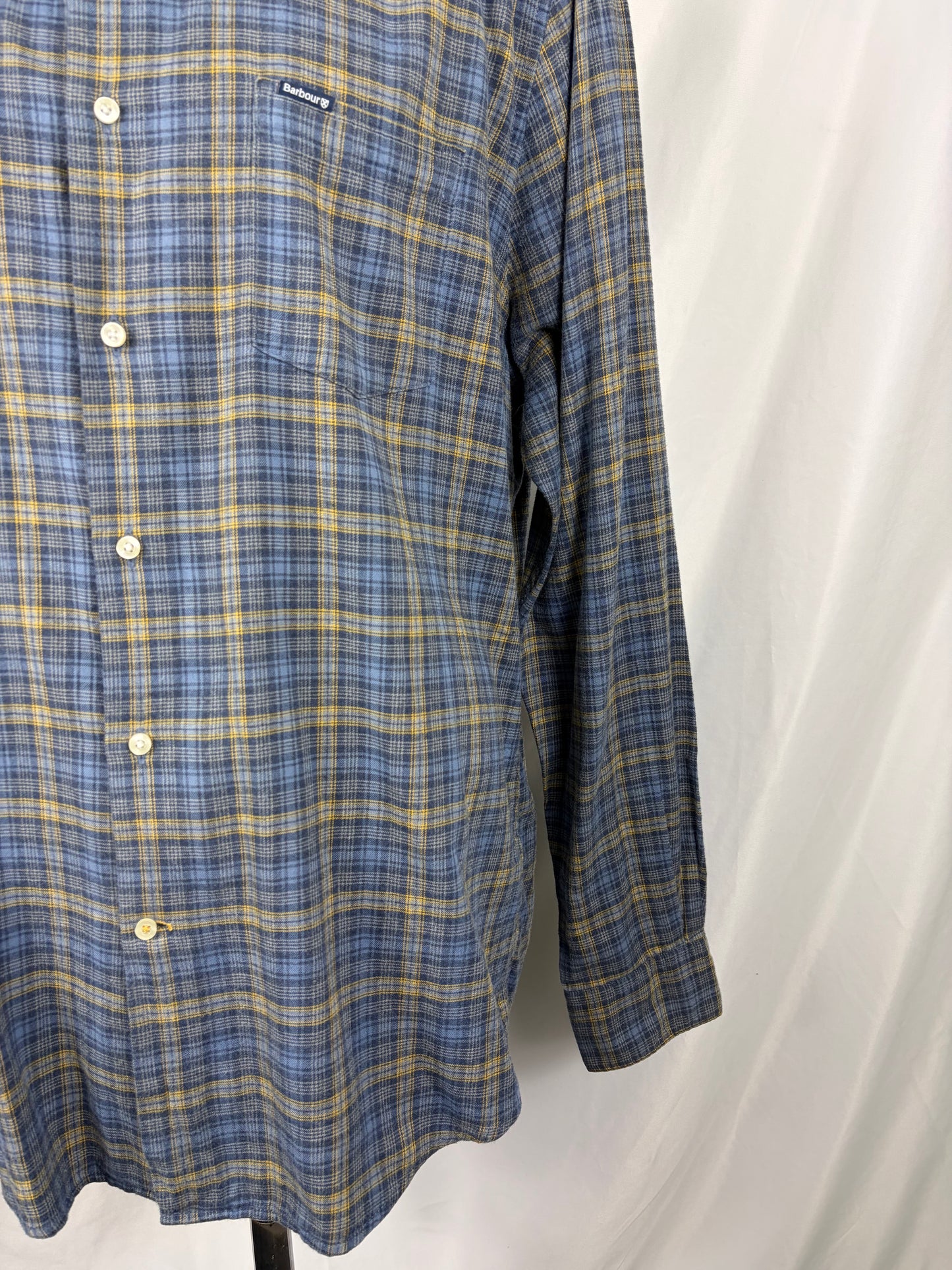 Camicia Barbour da uomo in tartan in cotone taglia Large - Shop In London