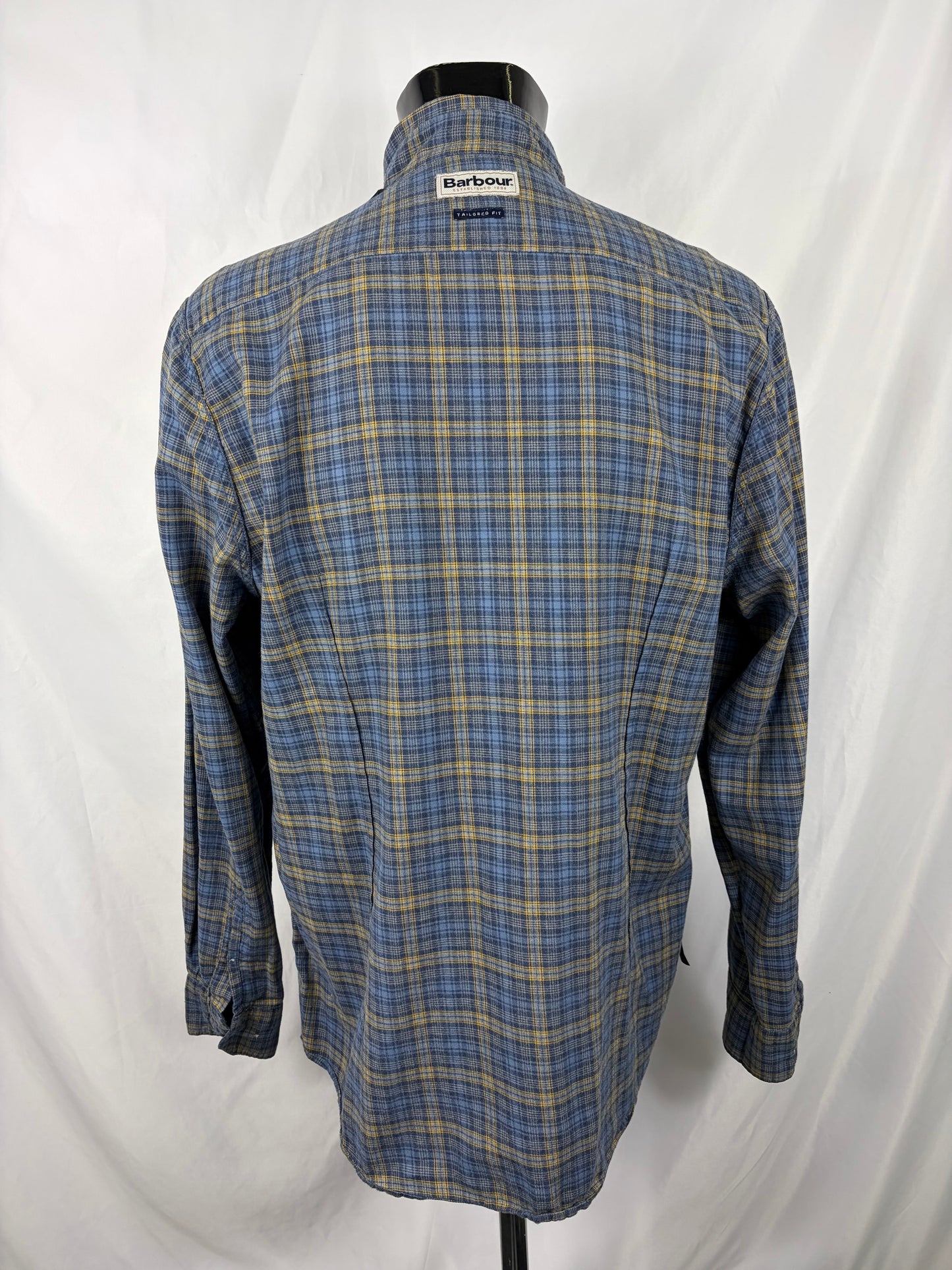 Camicia Barbour da uomo in tartan in cotone taglia Large - Shop In London