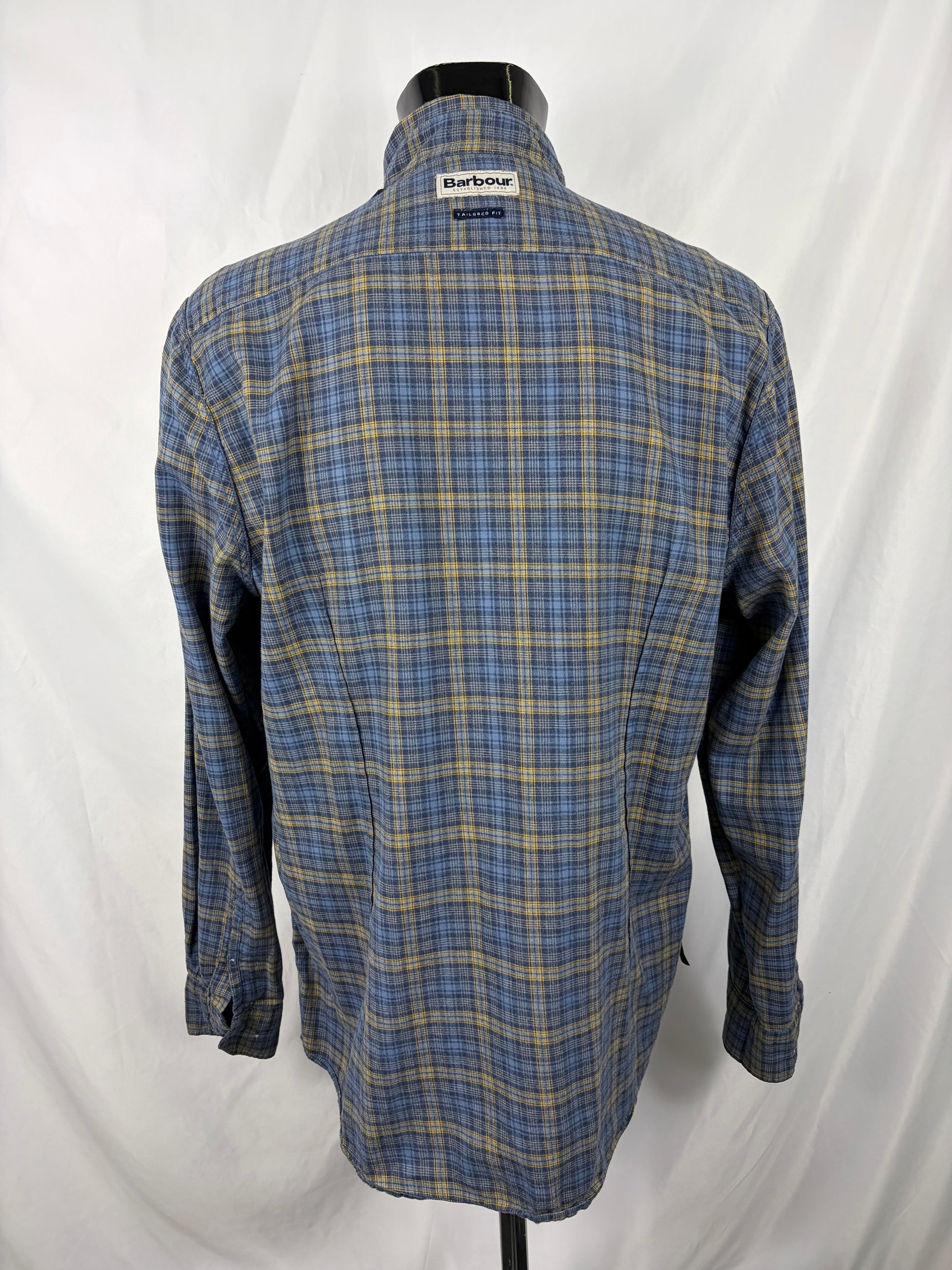 Camicia Barbour da uomo in tartan in cotone taglia Large - Shop In London