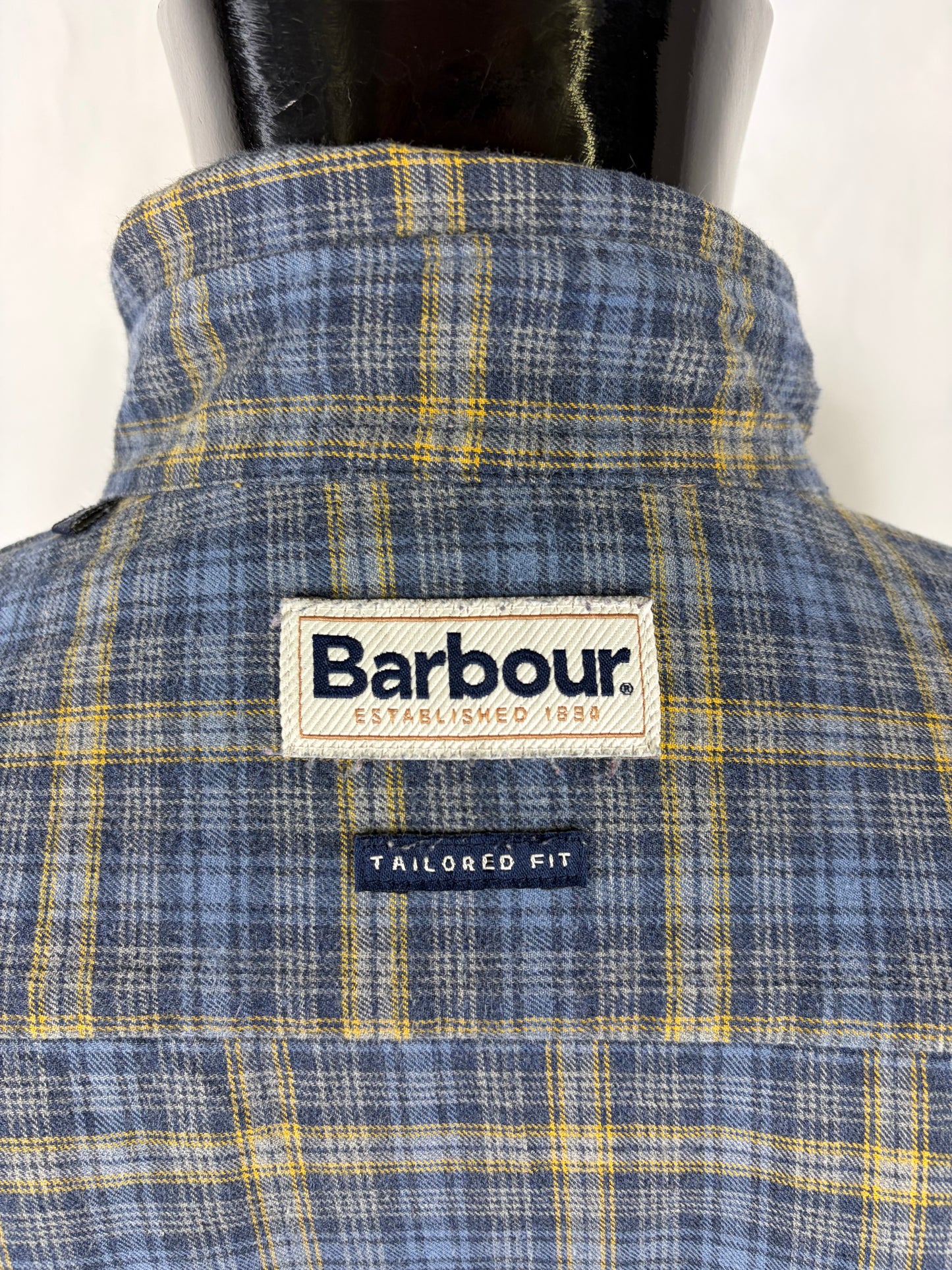 Camicia Barbour da uomo in tartan in cotone taglia Large - Shop In London