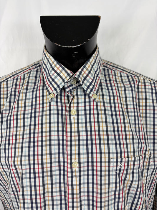 Camicia Barbour da uomo bianca in tartan in cotone taglia Large - Shop In London