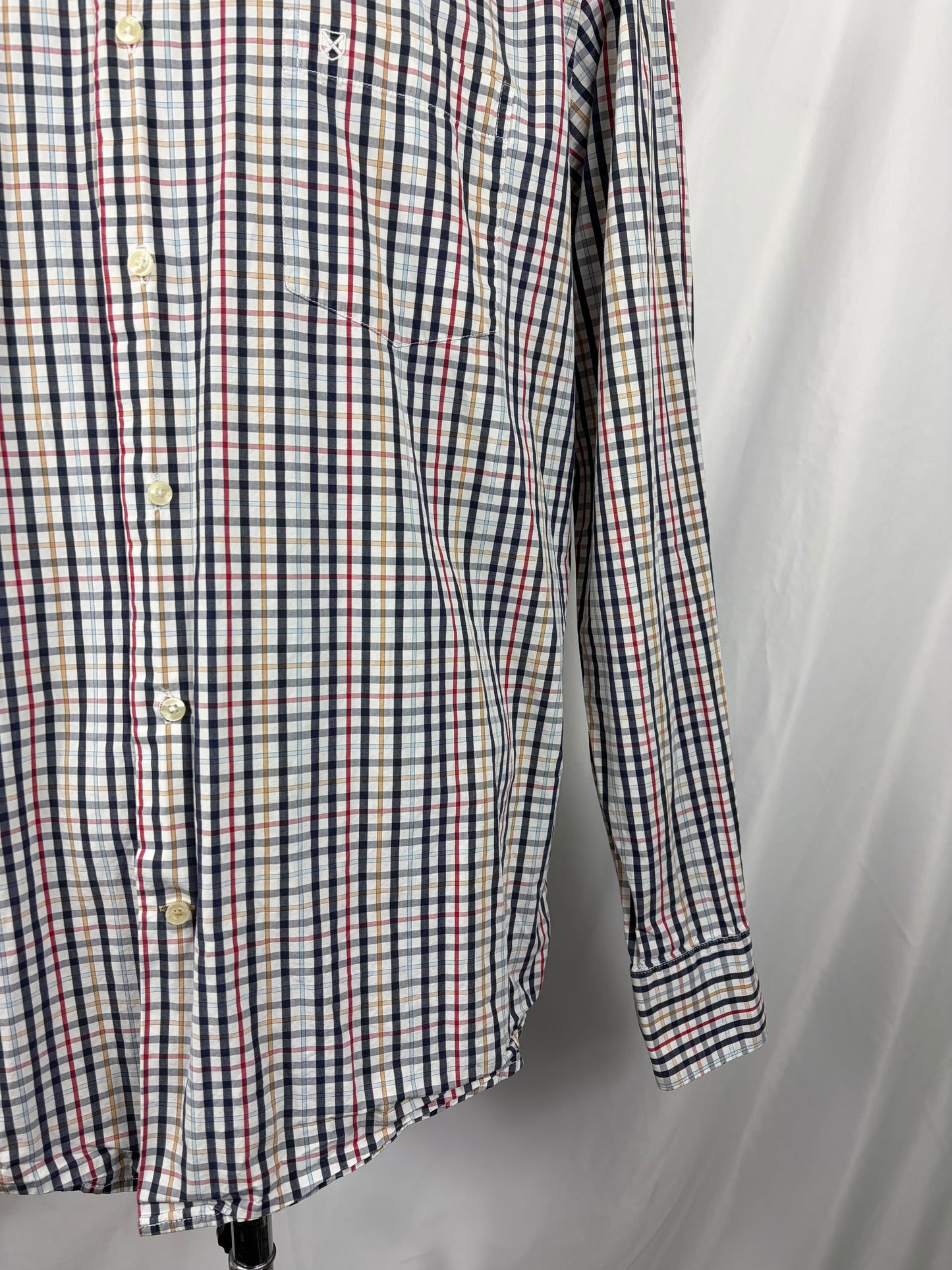 Camicia Barbour da uomo bianca in tartan in cotone taglia Large - Shop In London