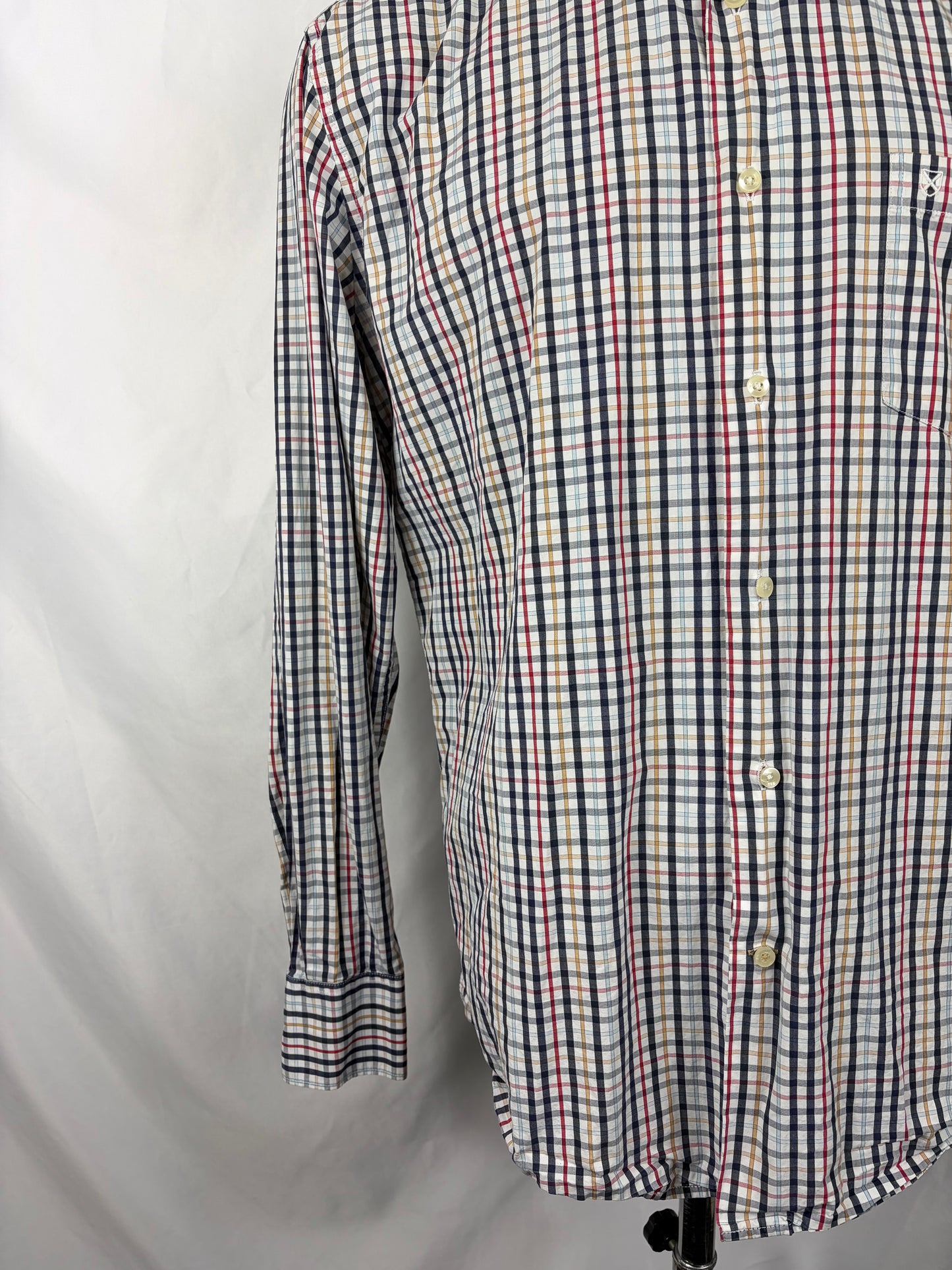 Camicia Barbour da uomo bianca in tartan in cotone taglia Large - Shop In London