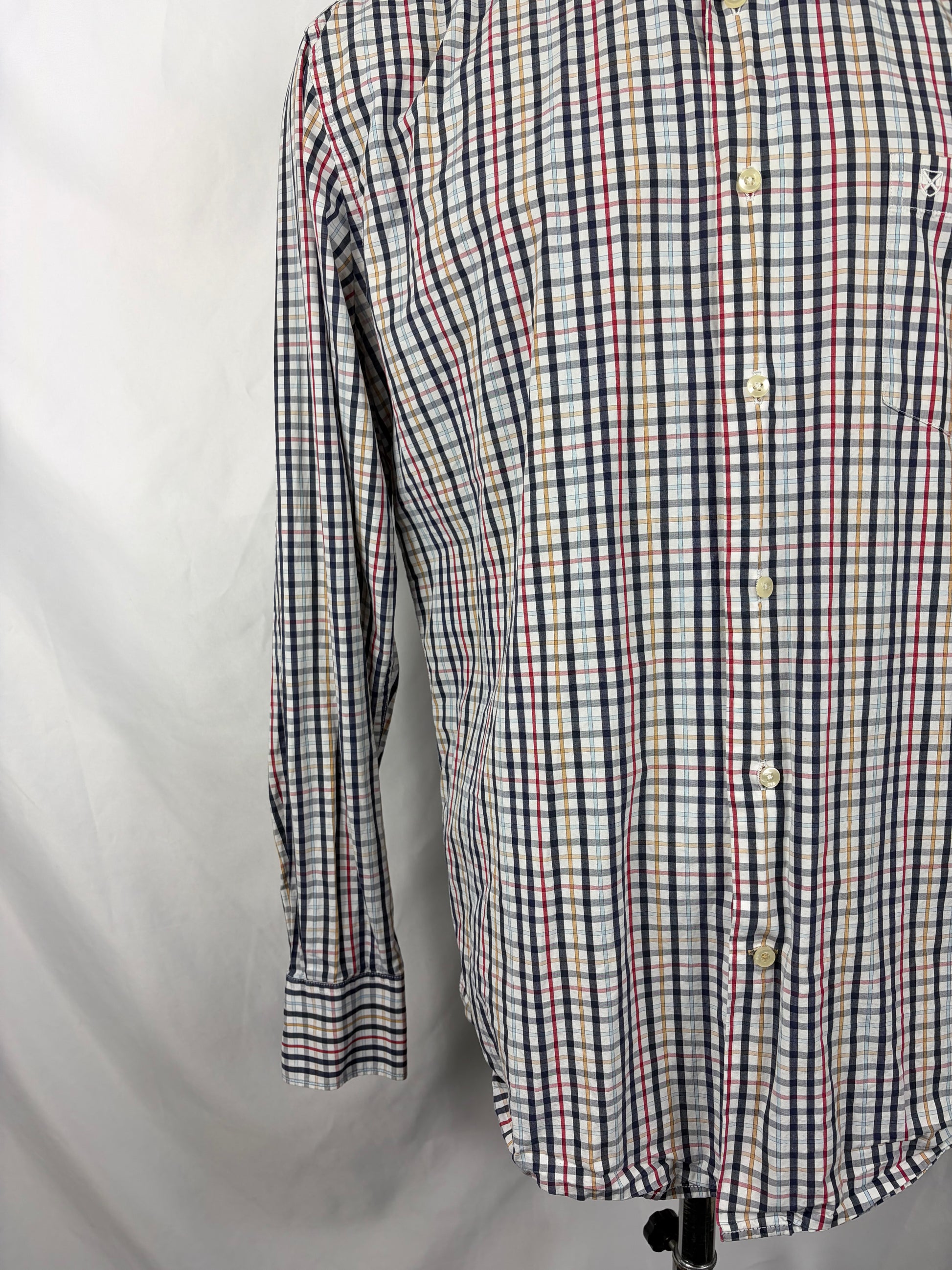 Camicia Barbour da uomo bianca in tartan in cotone taglia Large - Shop In London