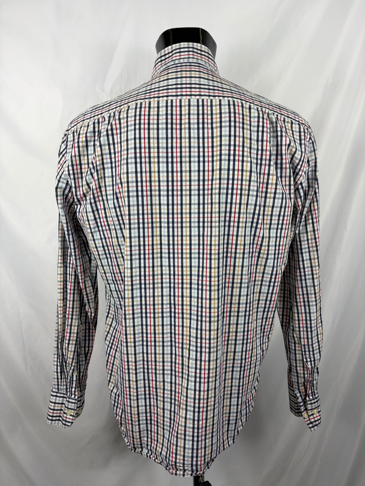 Camicia Barbour da uomo bianca in tartan in cotone taglia Large - Shop In London