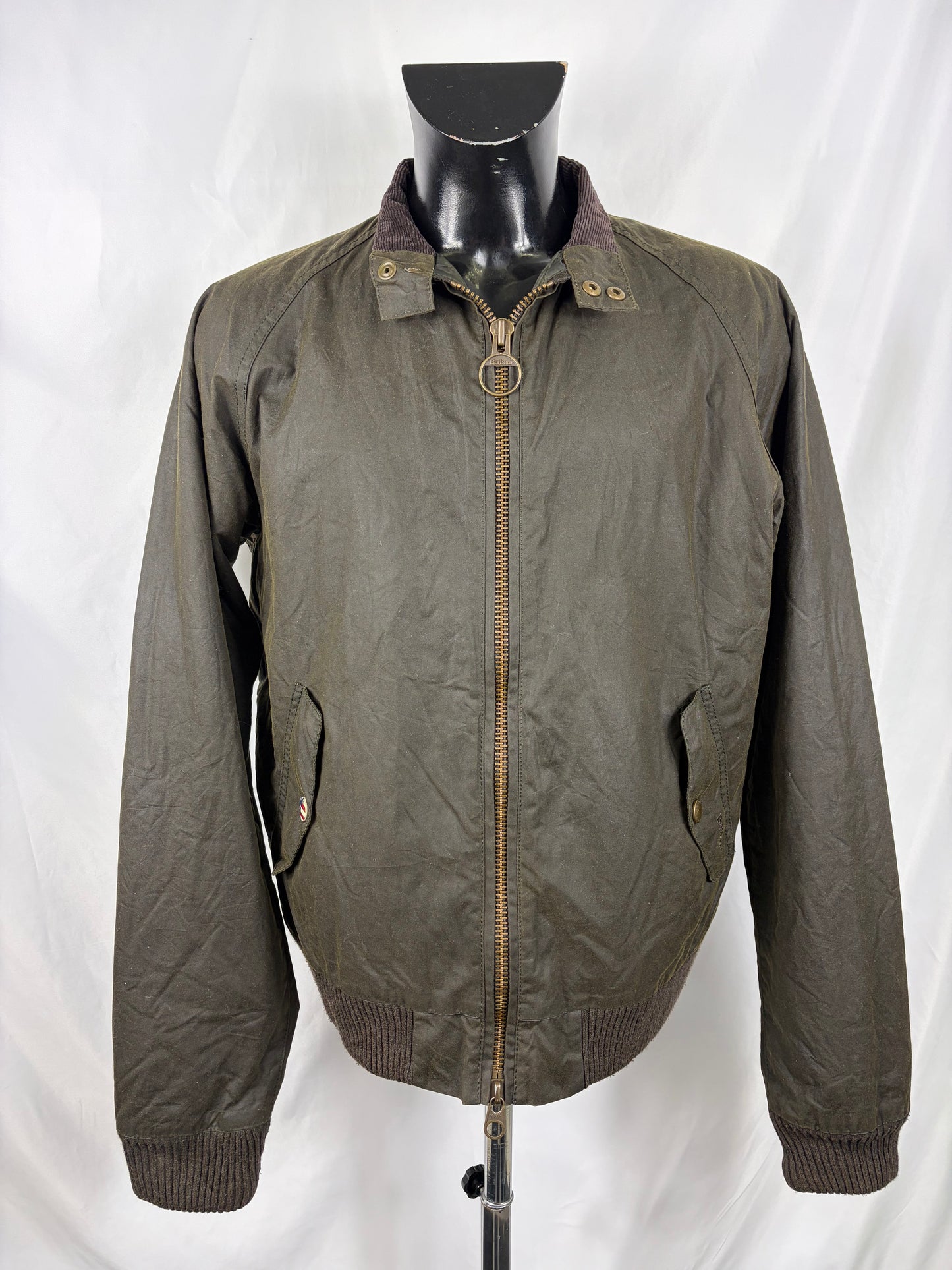 Barbour Merchant Steve Mc Queen Verde XLarge SLIM FIT- Man Green Steve Mc Queen Size Xlarge - Shop In London