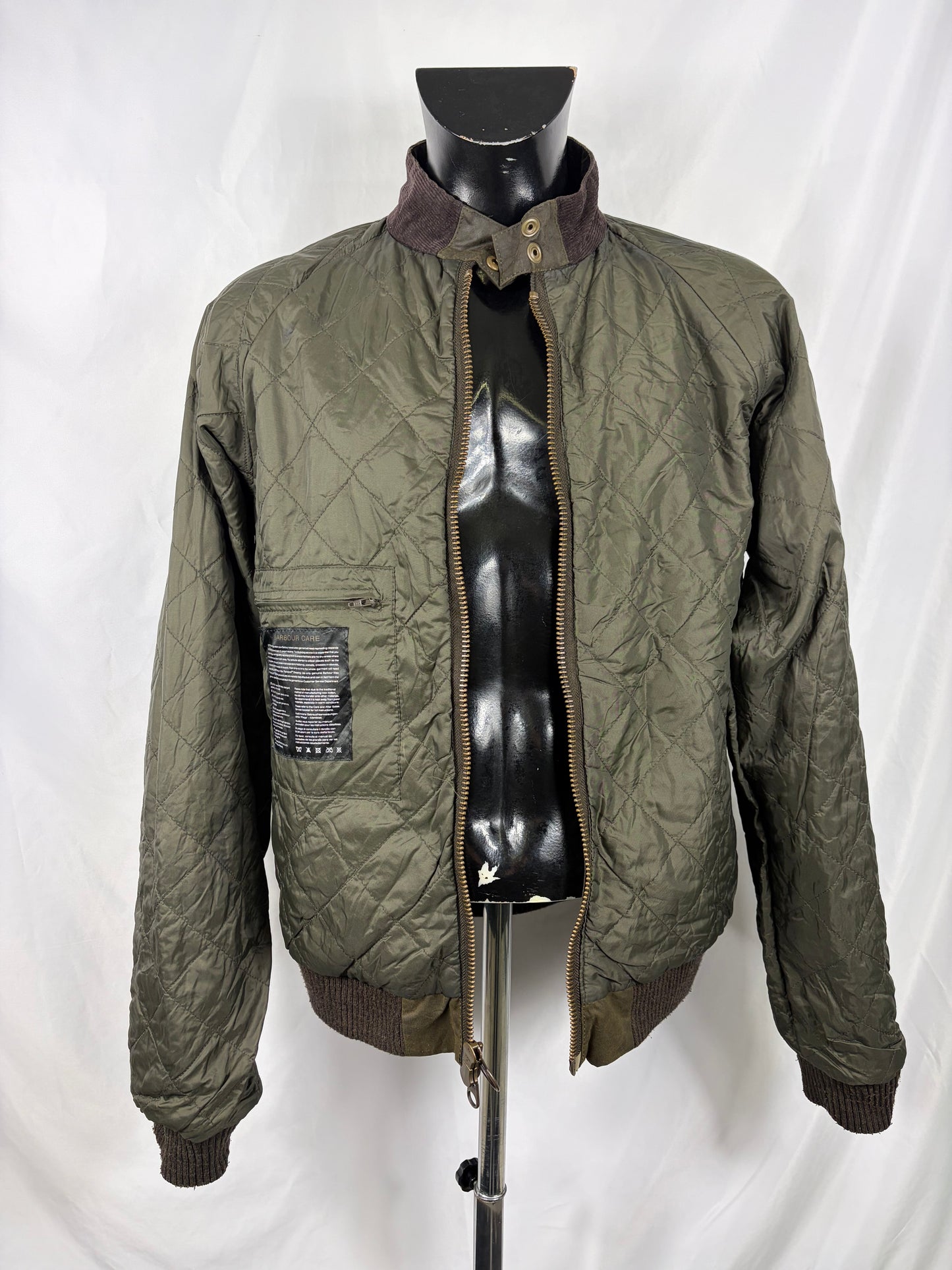 Barbour Merchant Steve Mc Queen Verde XLarge SLIM FIT- Man Green Steve Mc Queen Size Xlarge - Shop In London