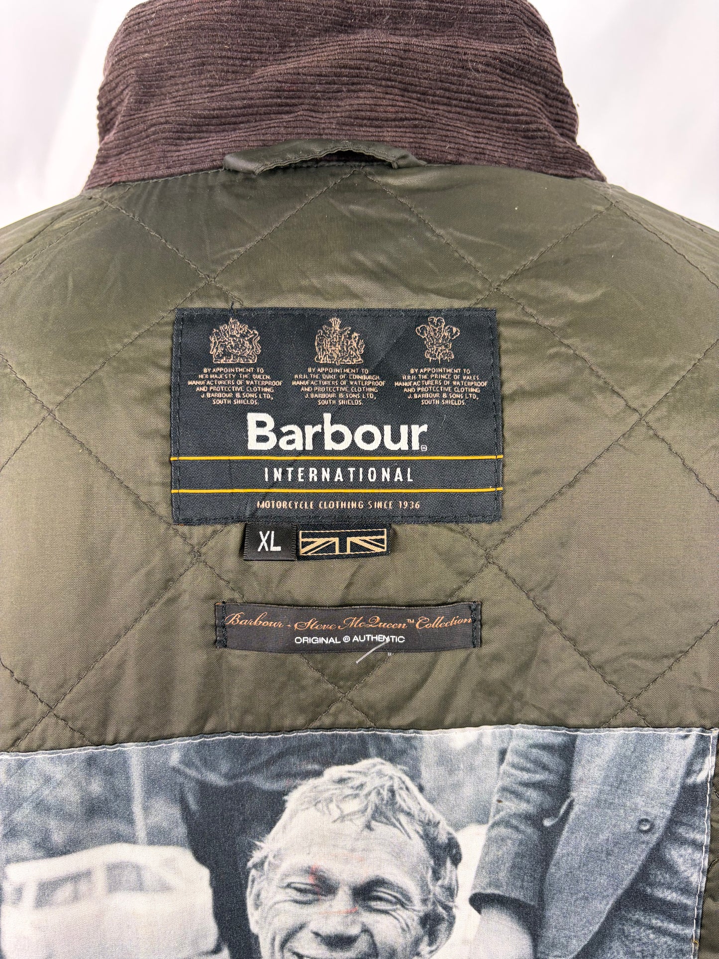 Barbour Merchant Steve Mc Queen Verde XLarge SLIM FIT- Man Green Steve Mc Queen Size Xlarge - Shop In London