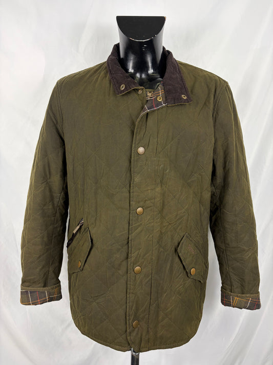 Giacca Barbour Verde cerata Chelsea wax quilt Large - Man Wax Chelsea quilt jacket size L - Shop In London