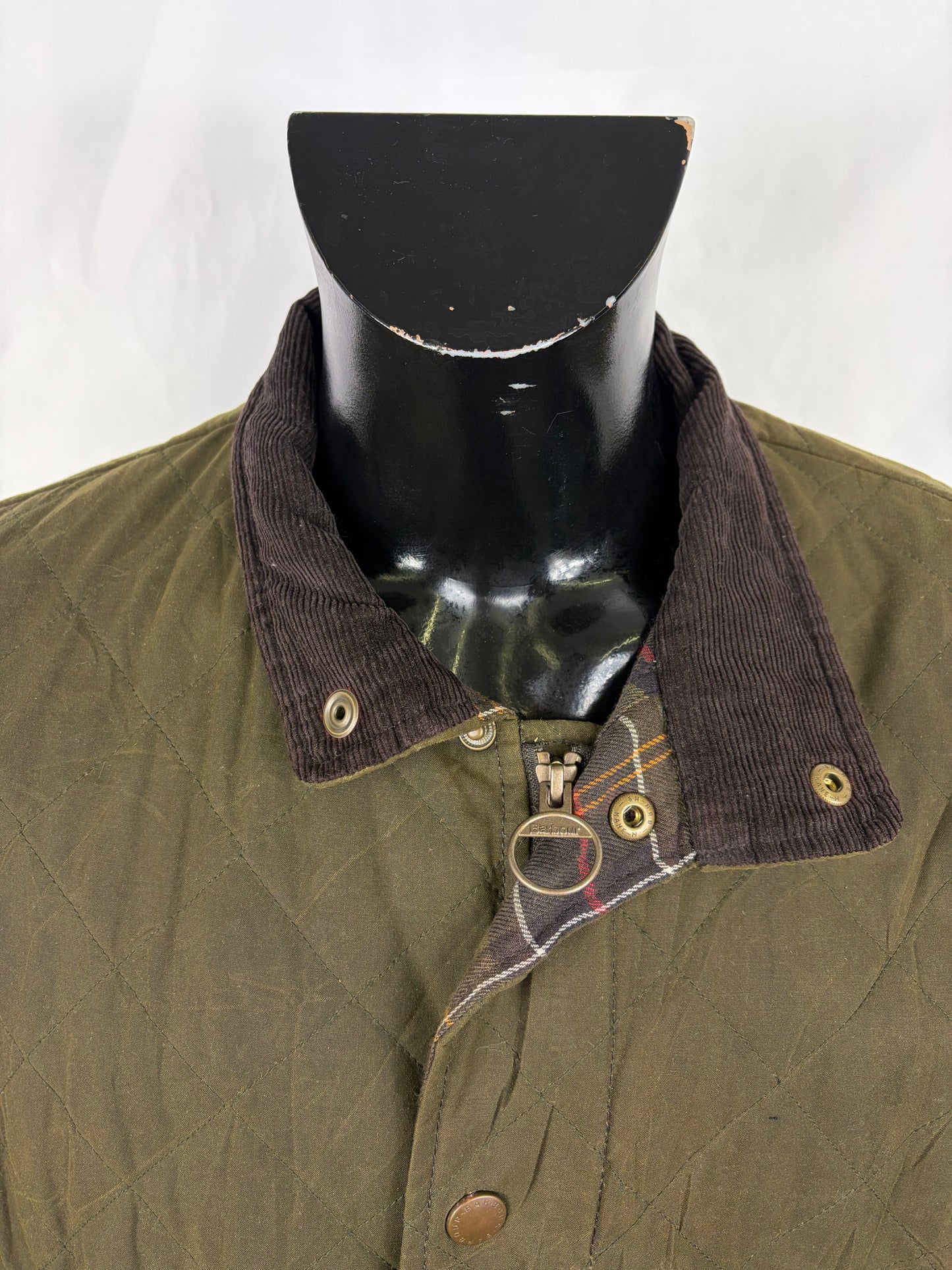 Giacca Barbour Verde cerata Chelsea wax quilt Large - Man Wax Chelsea quilt jacket size L - Shop In London