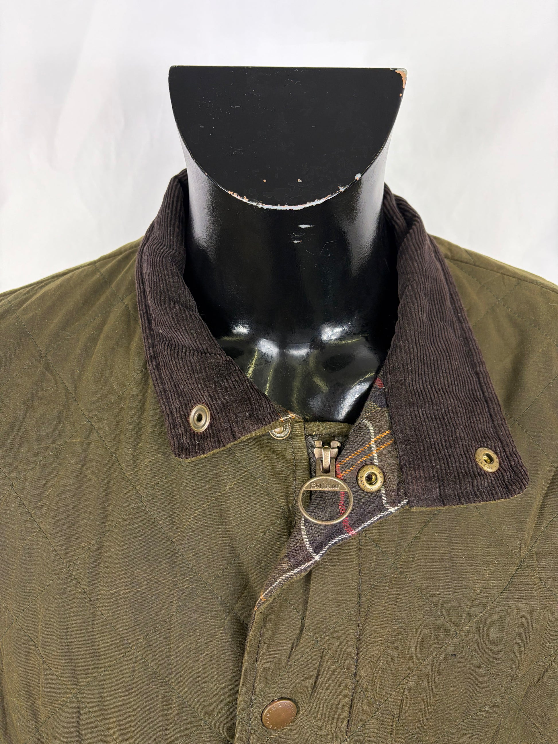 Giacca Barbour Verde cerata Chelsea wax quilt Large - Man Wax Chelsea quilt jacket size L - Shop In London