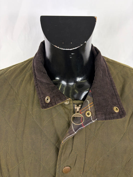Giacca Barbour Verde cerata Chelsea wax quilt Large - Man Wax Chelsea quilt jacket size L - Shop In London
