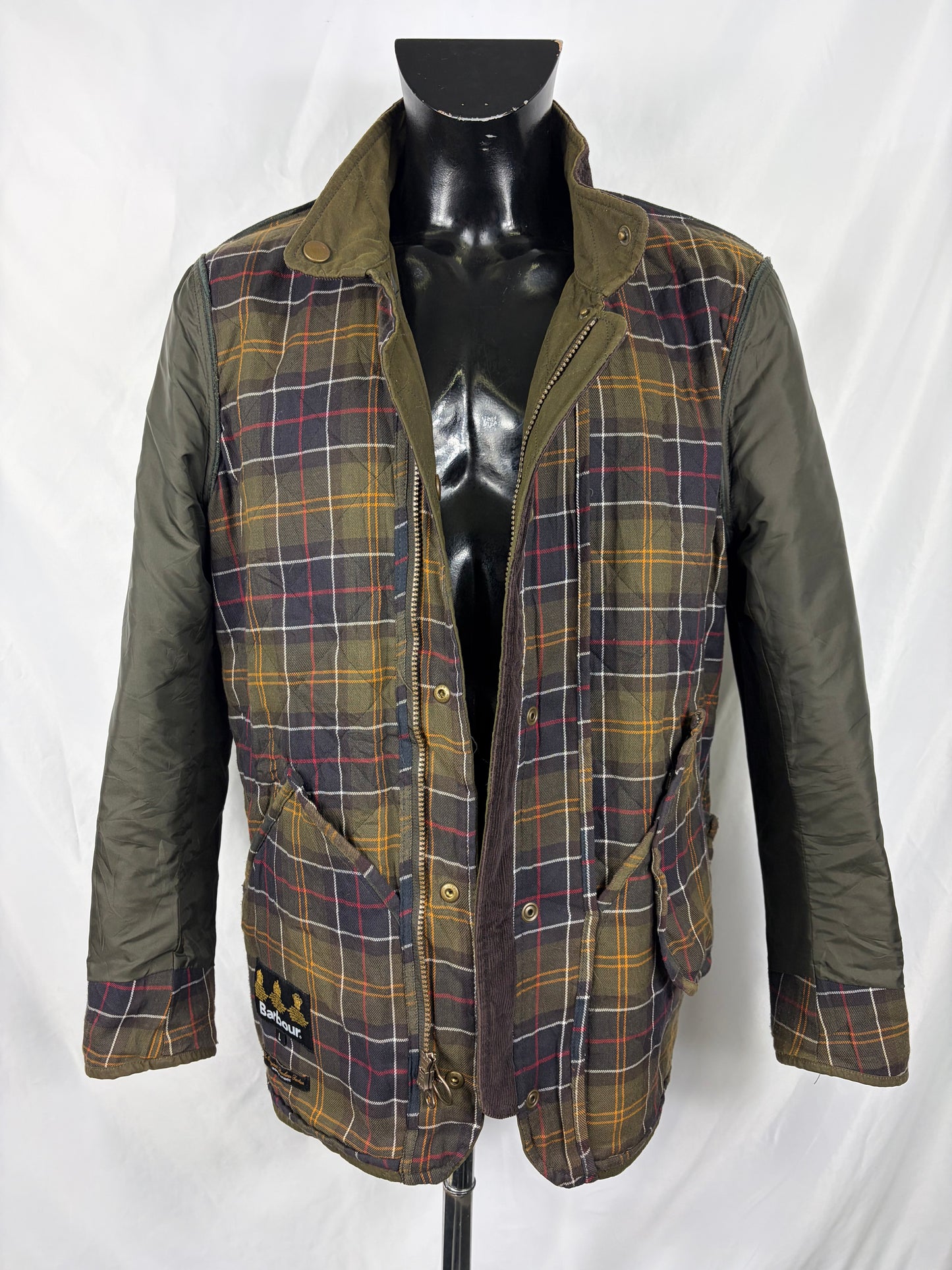 Giacca Barbour Verde cerata Chelsea wax quilt Large - Man Wax Chelsea quilt jacket size L - Shop In London