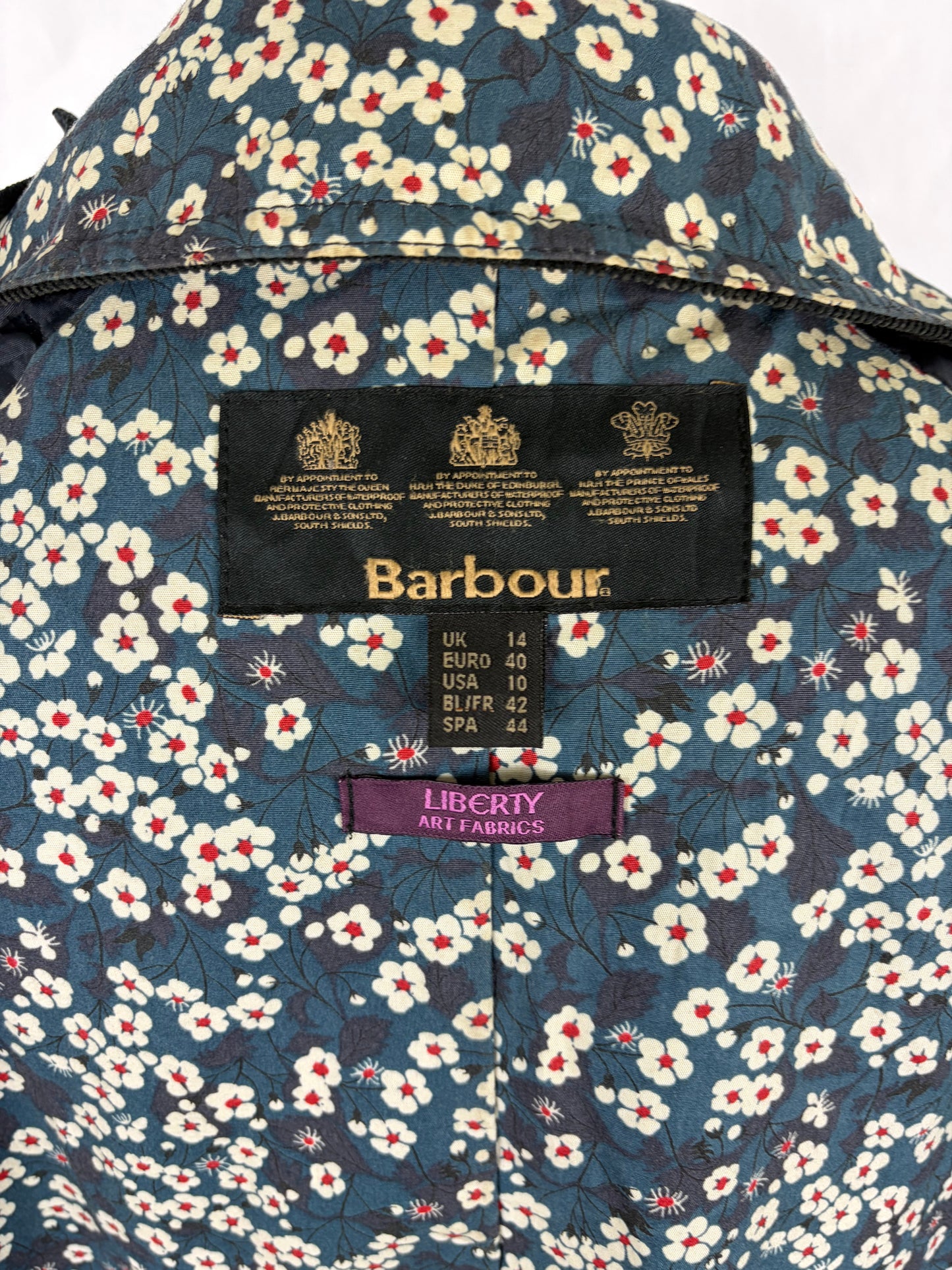 Giacca Barbour Flyweight Liberty Beadnell blu UK14 medium - Navy Flyweight Liberty Beadnell UK14 tg. 44