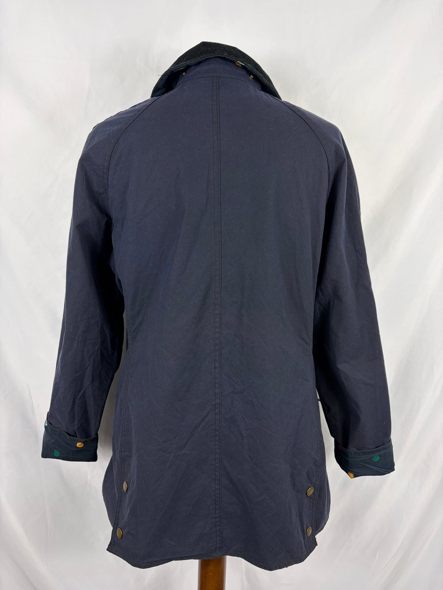 Giacca Barbour Blu for Emma Bridgewater Uk 14 tg.44 -Navy Lady Eleanor Wax Jacket size Uk14