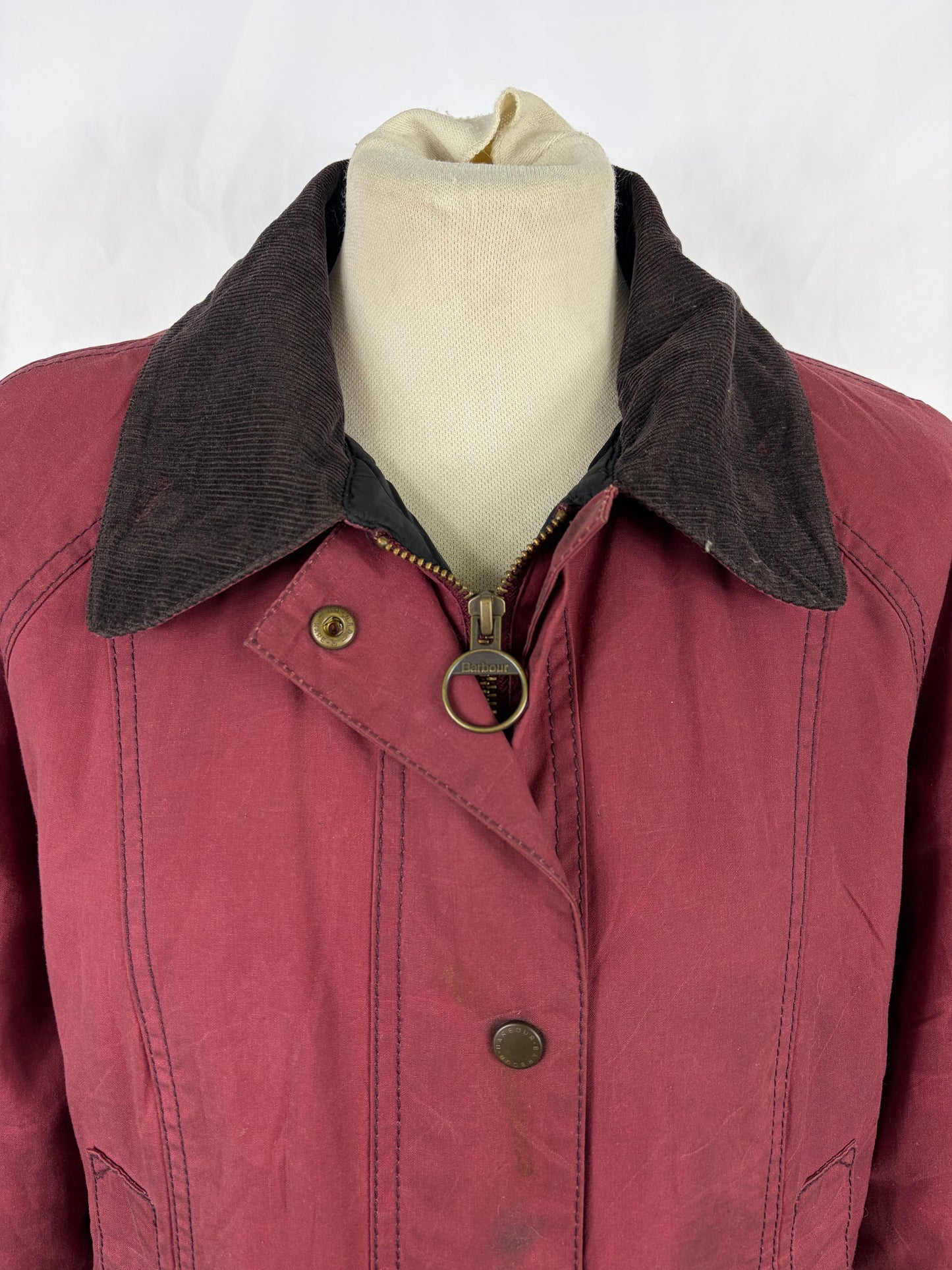 Giacca Barbour donna rosa Pantone Hexachrome Uk 12 Medium-Lady  Wax Jacket uk 12 size M