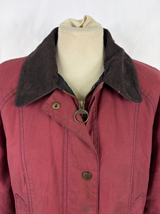 Giacca Barbour donna rosa Pantone Hexachrome Uk 12 Medium-Lady  Wax Jacket uk 12 size M - Shop In London