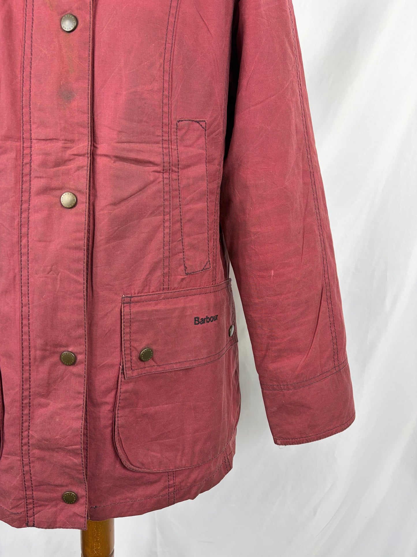Giacca Barbour donna rosa Pantone Hexachrome Uk 12 Medium-Lady  Wax Jacket uk 12 size M